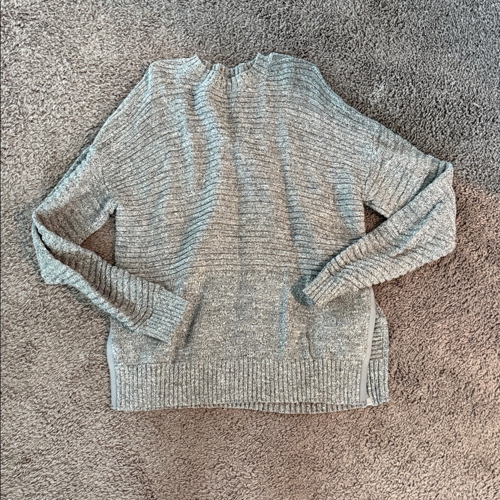 lululemon athletica Gray Crew Neck Sweater